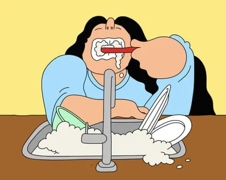 Ought Our Roommate Avoid Brushing Her Toothbrush at the Kitchen Basin?