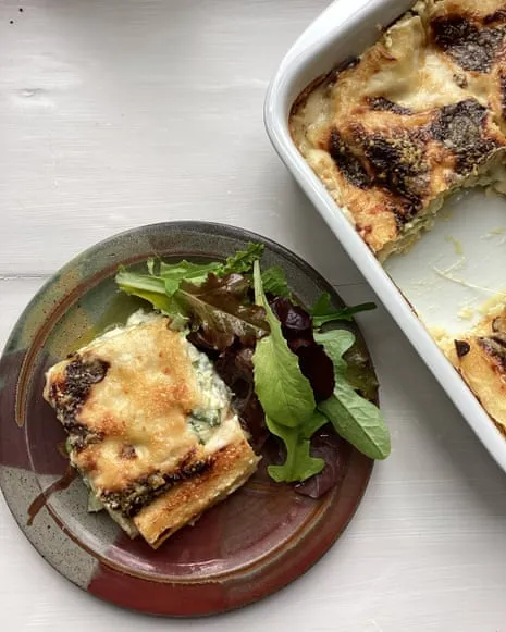 An Inspired Recipe for Lasagna with Courgette and Three Cheeses